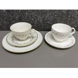 Royal Worcester part tea services “Bridal lace” and “Citadel”