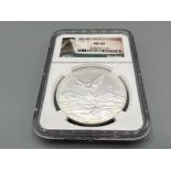 2013 mo Mexico S1 onza silver 1oz coin. Graded and sealed by NGC