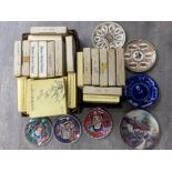 2 boxes of collector plates including Wedgwood, the Bradford exchange & oriental style
