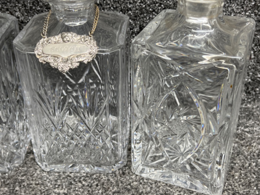 5 crystal decanters - Image 2 of 2