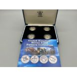 Royal mint silver proof Pattern collection. With authenticity certificate and in presentation case