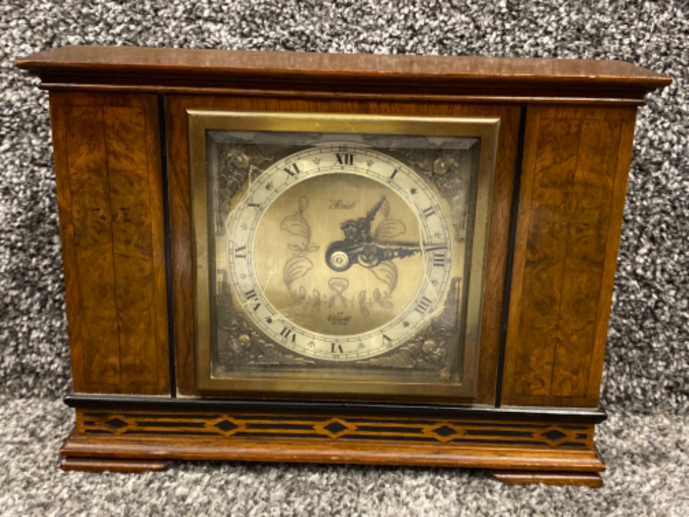 Mahogany & Walnut Reid & Elliot Mantle clock