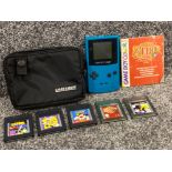 Game Boy Color with 5x cartridge games including Zelda, Tetris & 007 the world is not enough etc