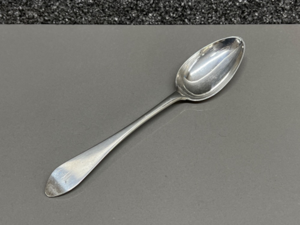 Hallmarked 1785 silver large spoon (59.2g)