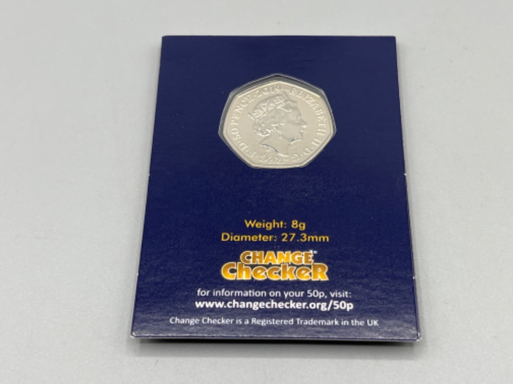 2019 Kew Gardens 50p piece sealed in Change checker card - Image 2 of 3