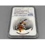2016 Disney silver Niue $2 Mickey The band concert coin. Graded and sealed by NGC