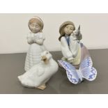 4x Nao by Lladro figures includes 1466 bunny’s best friend, 1553 my first communion, 1464 Gentle