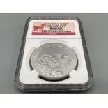 2015 Great Britain silver £2 Year of the sheep early release coin. Graded and sealed by NGC