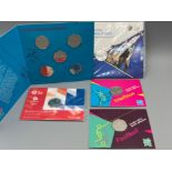 London 2012 Olympics Football off side rules 50p coin sealed along with Triathlon, 2012 collection