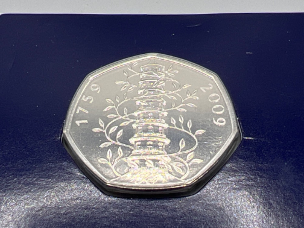 2019 Kew Gardens 50p piece sealed in Change checker card - Image 3 of 3