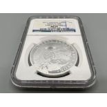 2013 Armenia silver 500D Noah’s ark early release coin. Graded and sealed by NGC