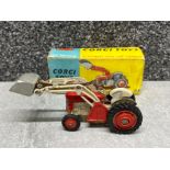 Corgi toys die cast 53 Massey Ferguson 65 tractor with shovel. In original box