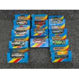 Matchbox vintage die cast cars all in original boxes. 1981, 1983 and 1986 range.