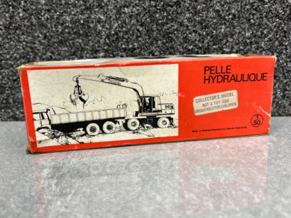 West German Gescha model 2896 1:50 scale Excavator digger. In original box