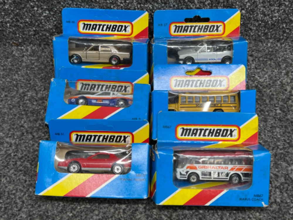 Matchbox vintage die cast cars 1981 range boxed. Including mb2, mb37, mb41, mb51, mb66 & mb67