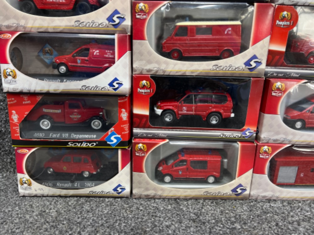 Solido French die cast models. French emergency services x13 all in original boxes - Image 2 of 3