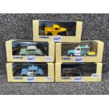 Corgi classic die cast vehicles x5. Including police and wimpey all in original boxes