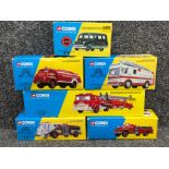 Corgi classics die cast vehicles x6. Including 52101 long beach Mach, 19201 Cambridgeshire fire