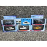 Corgi vanguards police die cast vehicles x6. Including Ford escort and Morris minor all in