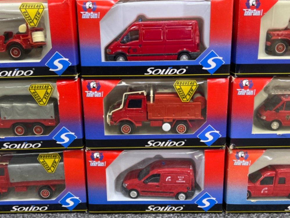 Solido French die cast models x9. Toner gam I range. French emergency Services all in original - Image 2 of 2