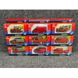 Solido French die cast models x9. Toner gam I range. French emergency Services all in original