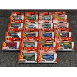 Matchbox die cast cars x18. Mattel wheels numbers between 2-50 all in original boxes