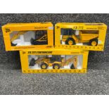 JOAL 1:35 scale die cast JCB vehicles. Includes jcb jz70, track excavator, jcb 712 articulated