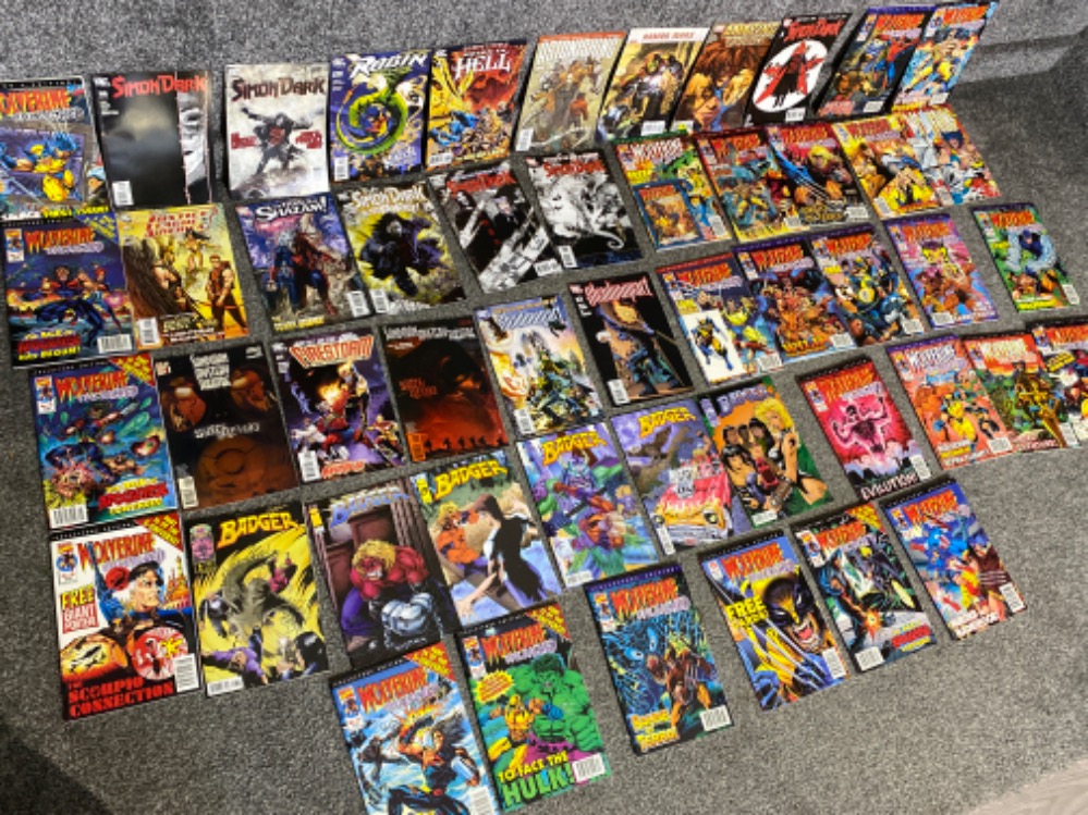 A large quantity of American comics Marvel, D.C. etc, all in mint condition, some with free gifts