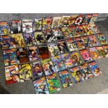 A large quantity of American comics Marvel, D.C. etc, all in mint condition, some with free gifts
