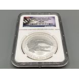 2014 Australia silver $1 saltwater crocodile early release 1oz coin. Graded and sealed by NGC