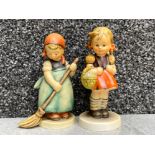 Two West German ‘Goebel’ Hummel figures includes 81/ school girl & 171/ little sweeper