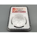 2014 Tokelau silver $5 year of the horse early release 1oz coin. Graded and sealed by NGC