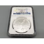 2015 Mexico silver $1 Onza early release 1oz coin. Graded and sealed by NGC
