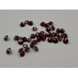 16.80cts round Garnets 4.5mm