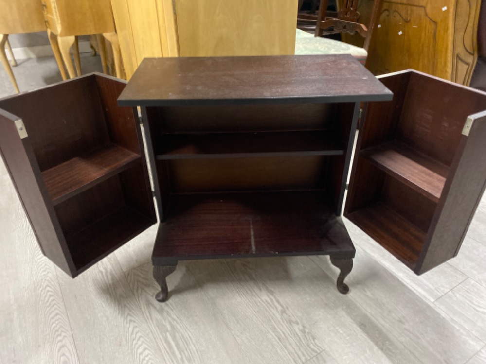 Small mahogany CD entertainment unit