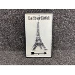 Eiffel Tower cast wall plaque (19cms x 31cms)