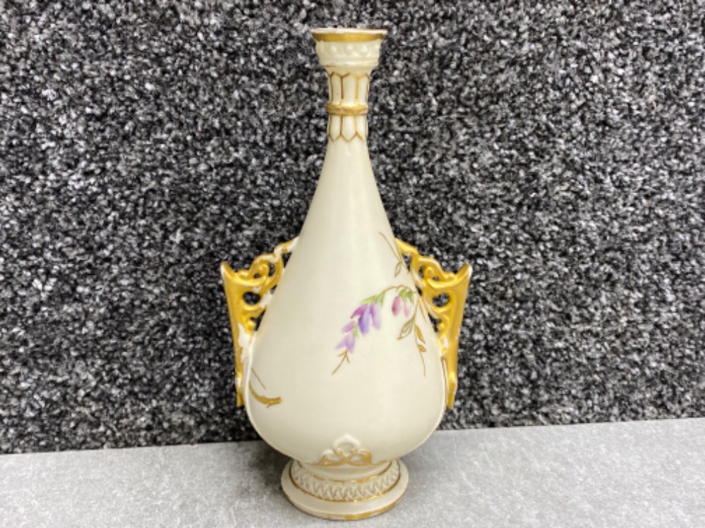 Royal Worcester blush ivory twin handled vase - Bild 3 aus 4