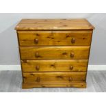 Pine 4 drawer chest