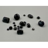 6.51cts natural blue sapphires mixed shapes 2-7mm