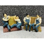 Laurel and Hardy small letter and pen holders