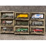 Total of 9 large Altaya 1/43 die-cast vehicles, all in original boxes