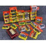 Total of 31 vintage diecast toy cars by Matchbox, all with original packaging