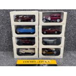 Coches de Epoca diecast metal vintage cars in 1:32 scale by RBA collectables (Spain) x8 in