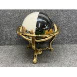 Large two tone multi stone Globe (50cm x 40cm)