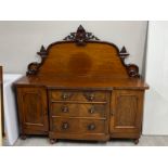 Victorian mahogany breakfront sideboard