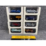 Coches de Epoca diecast metal vintage cars in 1:32 scale by RBA collectables (Spain) x8 in