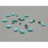 Mixed Turquoise cabochons