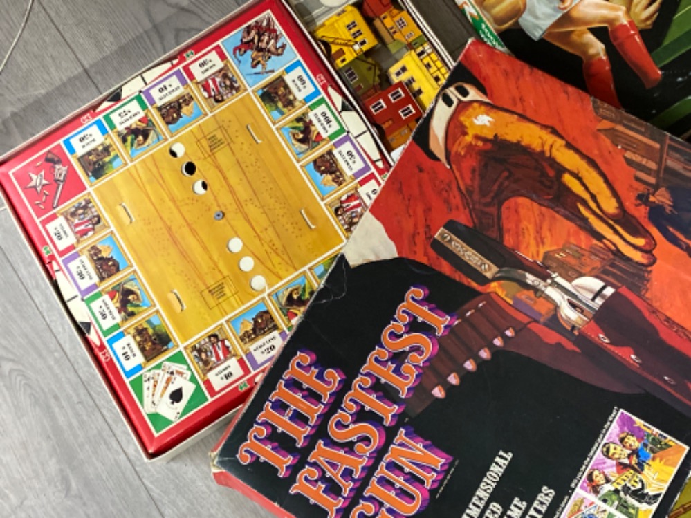 4 vintage games includes Denys fisher The fastest gun, Parker Striker five-a-side football, Two- - Image 4 of 5
