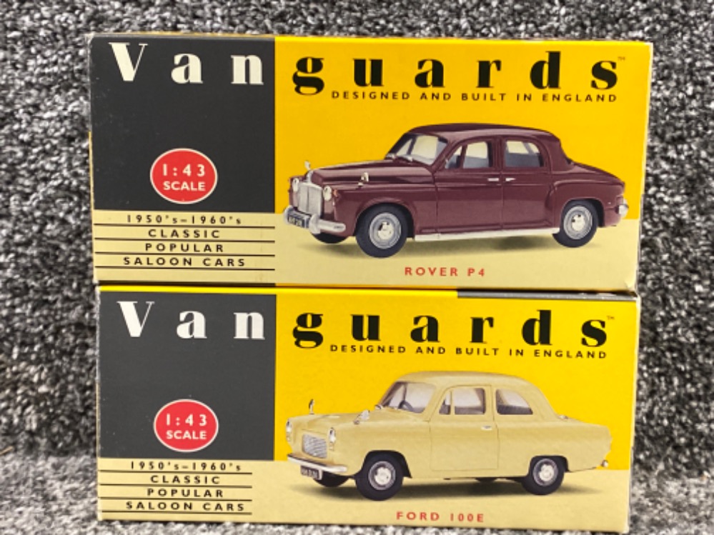 Two 1:43 scale Vanguards diecast model cars part of the 1950s-60s popular saloon cars collection - Image 2 of 3