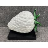 Large Strawberry on plinth (40cm x 30cm)